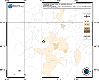 Mappa territorio comunale con almeno 3 questionari