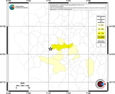 Mappa territorio comunale con almeno 3 questionari