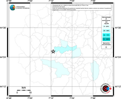 Mappa territorio comunale con almeno 3 questionari