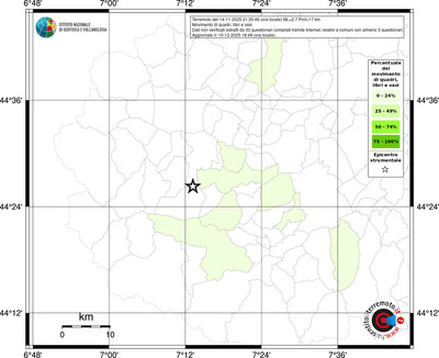 Mappa territorio comunale con almeno 3 questionari