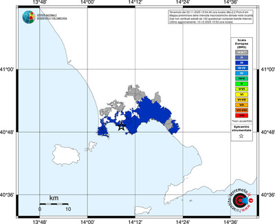 Mappa EMS - territori località