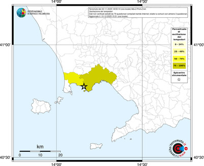 Mappa territorio comunale con almeno 3 questionari