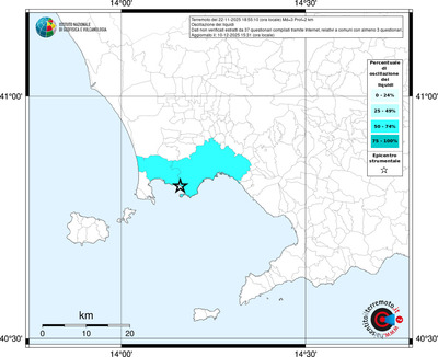 Mappa territorio comunale con almeno 3 questionari