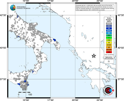 Mappa EMS - territori comuni