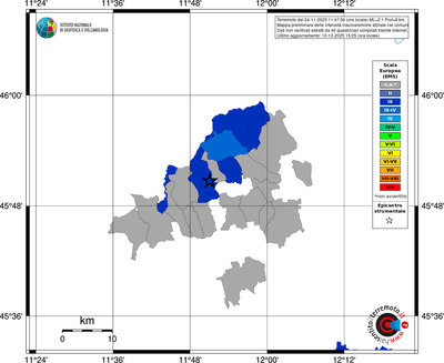Mappa EMS - territori comuni