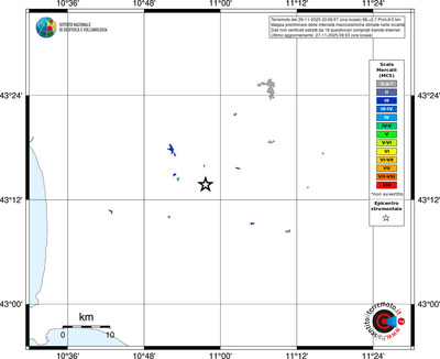 Mappa MCS - territori delle località