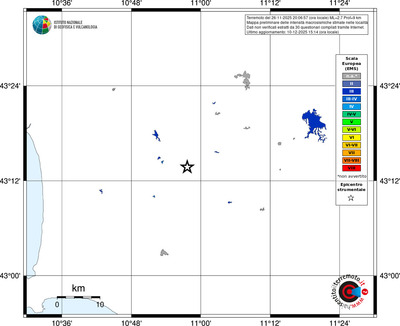 Mappa EMS - territori località