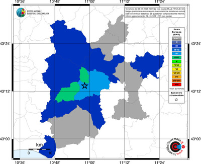 Mappa EMS - territori comunali