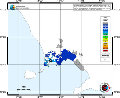 Mappa EMS - territori delle località