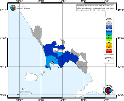 Mappa EMS - territori comuni
