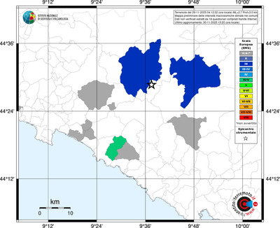 Mappa EMS - territori comunali