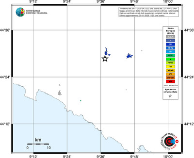 Mappa EMS - territori delle località
