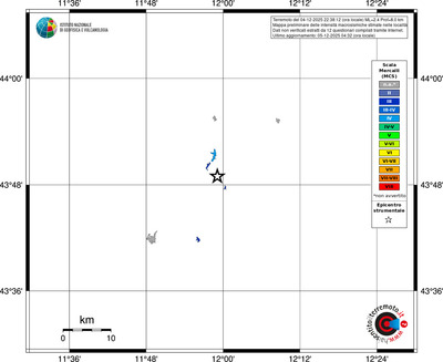 Mappa MCS - territori delle località