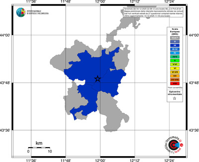 Mappa EMS - territori comuni