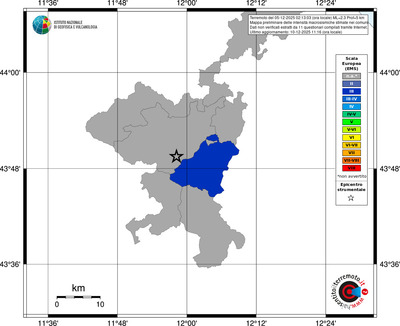 Mappa EMS - territori comuni