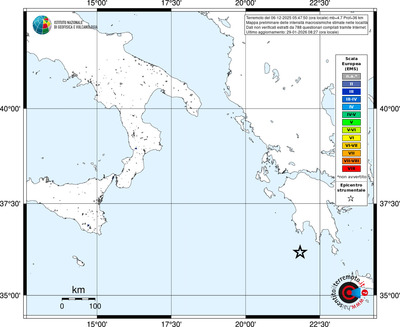 Mappa EMS - territori località
