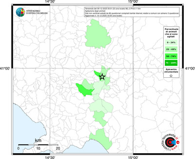 Mappa territorio comunale con almeno 3 questionari