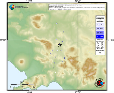 Mappa comuni con almeno 3 questionari