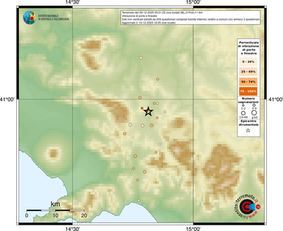 Mappa comuni con almeno 3 questionari