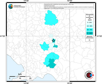 Mappa territorio comunale con almeno 3 questionari