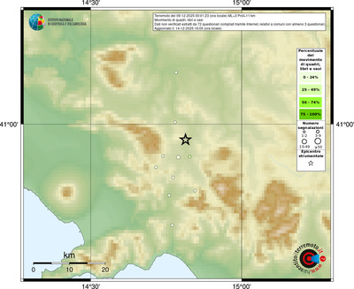Mappa comuni con almeno 3 questionari