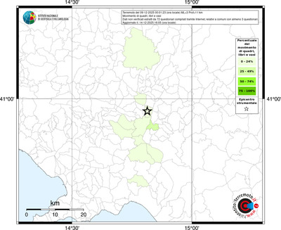 Mappa territorio comunale con almeno 3 questionari