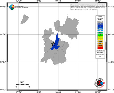 Mappa EMS - territori comuni
