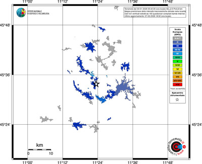 Mappa EMS - territori località