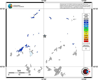 Mappa EMS - territori località