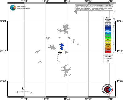 Mappa EMS - territori località