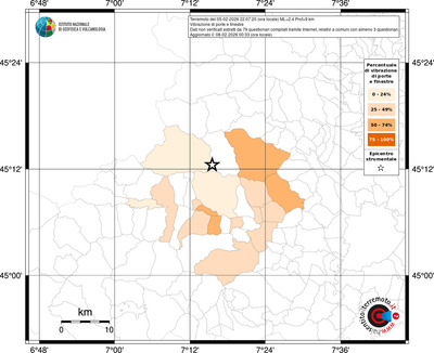 Mappa territorio comunale con almeno 3 questionari