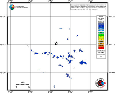 Mappa EMS - territori località