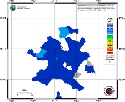 Mappa EMS - territori comuni