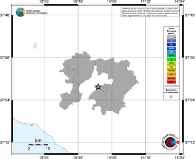 Mappa EMS - territori comuni