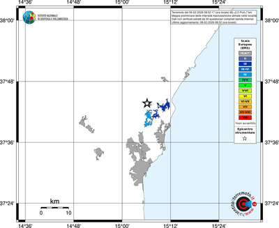 Mappa EMS - territori località