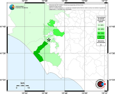 Mappa territorio comunale con almeno 3 questionari