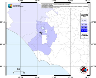 Mappa territorio comunale con almeno 3 questionari