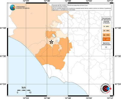 Mappa territorio comunale con almeno 3 questionari