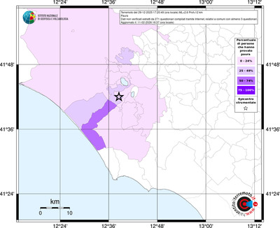 Mappa territorio comunale con almeno 3 questionari