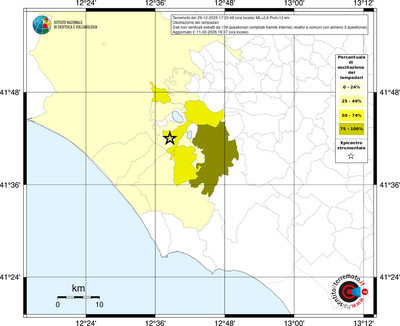 Mappa territorio comunale con almeno 3 questionari