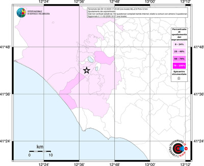 Mappa territorio comunale con almeno 3 questionari
