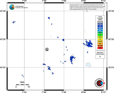 Mappa EMS - territori località