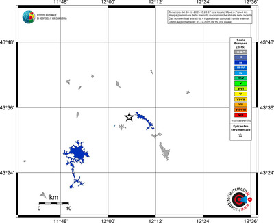 Mappa EMS - territori località
