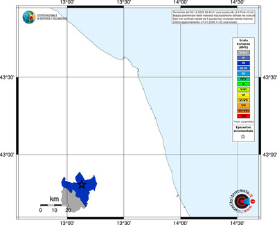 Mappa EMS - territori comuni