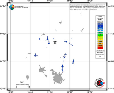 Mappa EMS - territori località