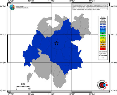 Mappa EMS - territori comuni