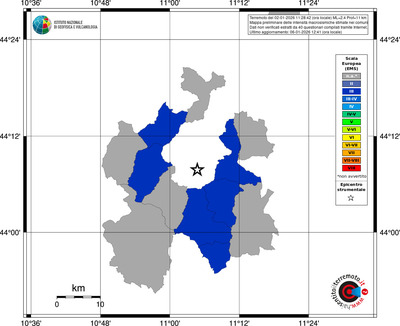 Mappa EMS - territori comuni