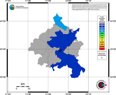 Mappa EMS - territori comuni
