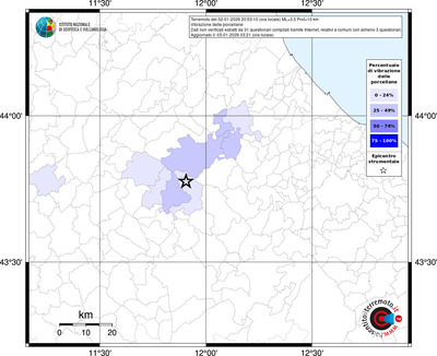 Mappa territorio comunale con almeno 3 questionari