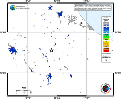 Mappa EMS - territori località
